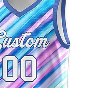 Conjunto de uniforme de baloncesto para hombre hecho a medida, pantalones cortos de verano transpirables con estampado de nombre y número, talla grande disponible - Product Image 6