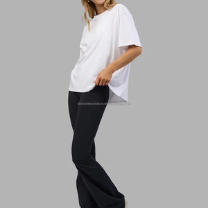 T-shirts sportifs amples pour femmes 100% coton écologiques à séchage rapide respirants anti-froissement Meilleurs prix de gros - Product Image 3