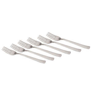 Tenedor de mesa hecho a mano de acero inoxidable puro con diseño de acabado mate, utensilios para postre - Product Image 1