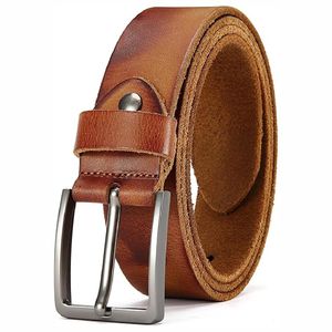 Nuevo 2025, superventas, cinturón de cuero con hebilla de Pin para hombre de cuero genuino, cinturones de cuero informales de negocios a la moda - Product Image 4