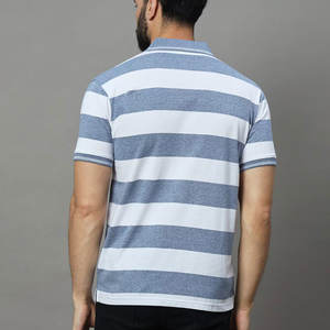 Vente en gros OEM 100% coton pour hommes polos avec logo personnalisé manches courtes anti-rides coupe confortable vêtements de sport de bureau - Product Image 3