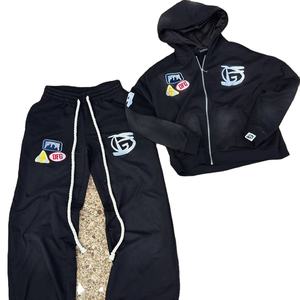 สเวตเตอร์แบบมีฮู้ดแบบมีซิปรูดผ้าคอตตอนขนแกะเสื้อใส่ได้ทั้งชายและหญิงใส่ทำงานได้ปกติไม่ซีดแดด - Product Image 2