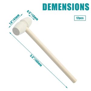 ค้อนไม้ขนาดเล็กขนาดเล็กสำหรับของเล่นและอุปกรณ์เสริมสำหรับสัตว์เลี้ยงเครื่องมือทำเค้กจากไม้สำหรับช่างทำปูค้อนไล่ชอคโกแลต - Product Image 3