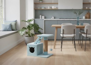 เสาข่วนแมวคุณภาพสูง Amistar Sky Shelter สำหรับแมวทุกสายพันธุ์และทุกขนาด - Product Image 3