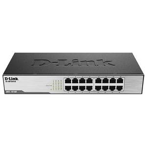 Commutateur réseau non géré D-Link DES 1016D Fast Ethernet 100 Mbps 16 ports pour PME, modèle noir 0445282 - Product Image 1