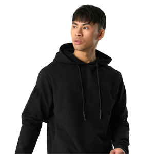 Sweat à capuche épais en éponge française surdimensionné en coton 100% de qualité supérieure pour hommes Logo personnalisé Streetwear Pull à capuche uni pour hommes - Product Image 2