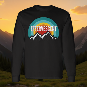 T-Shirt Vintage Retro a Maniche Lunghe con Design Effervescente per Uso Promozionale - Product Image 3