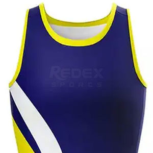En stock, uniforme de netball de haute qualité, respirant, écologique, avec logo frontal, couleurs personnalisées et tissu en spandex/polyester - Product Image 3