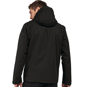 Chaqueta con capucha Softshell personalizada para hombre, resistente al agua con forro polar abrigo de invierno para trabajo al aire libre, decoración con patrón de senderismo - Product Image 4