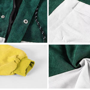 Veste d'hiver en velours côtelé pour hommes de grande taille Veste en velours côtelé vintage d'automne et d'hiver personnalisée pour hommes - Product Image 4