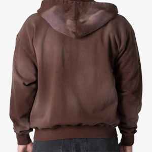 Stylish Comfortable Men's 100% Cotton <b>Zip</b>-<b>up</b> Hoodie High Quality Embroidered Digital Printed for Casual Winter Wear Plain Dyed - Product Image 2