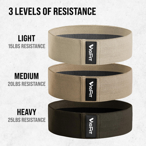 VIGFIT Bandes de Résistance Circulaires Personnalisées pour Fessiers, Lot de 3 avec Sac, Bandes de Résistance en Tissu Antidérapant pour Hanches - Product Image 3