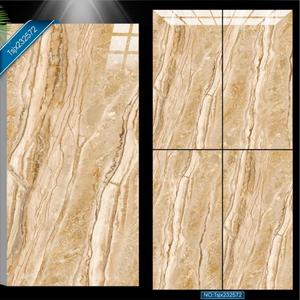 Baldosas de porcelana pulida con venas de mármol Beige de 600x1200mm de estilo moderno para la renovación de apartamentos y oficinas en el hogar - Product Image 1