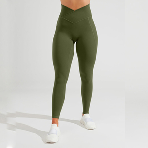 Factory High Waist <strong>Mesh</strong> Tight Workout Sports Gym Scrunch Butt Seamless Yoga Woman <strong>Legging</strong> <strong>With</strong> Pocket China - Product Image 6