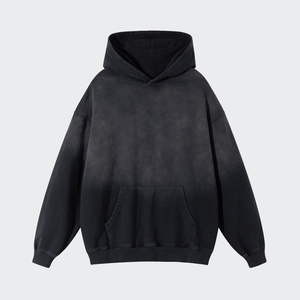 Sweat-shirt vintage 100% coton Pulls personnalisés Unisexe 400 à 500 GSM Hoodies pour hommes échantillon gratuit - Product Image 2