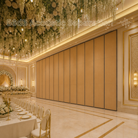 Cloison mobile de luxe pour salle de mariage à Dubaï avec rail au sol, conception personnalisée gratuite pour événements de célébration émiratis