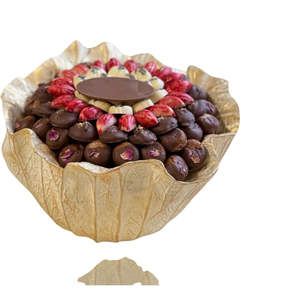 Vaisselle de mariage, bol à dessert sucré, plateau à bonbons, qualité exclusive, métal poli or, passe au lave-vaisselle, fait à la main - Product Image 5