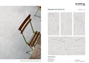 Endless Ivory CR Venta caliente 600X1200mm Color gris mate tallado acabado rústico porcelana cerámica baldosas - Product Image 3