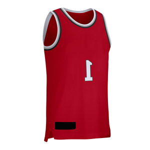 Camiseta de baloncesto transpirable con logotipo personalizado impreso de alta calidad/precios al por mayor Color sólido precios baratos camisetas de baloncesto - Product Image 3