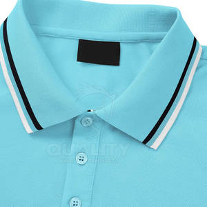 Ropa informal elegante para hombre para polo 100% algodón con logotipo personalizado Diseño sólido Mejor logotipo personalizado para Polo para hombre - Product Image 5