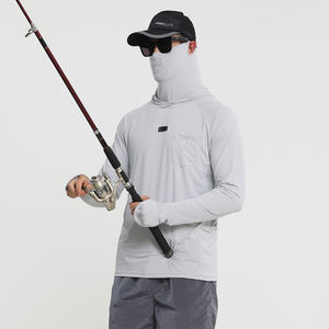 Cistom Anti UV 100% algodón lona sublimación manga larga ventilada Sudadera con capucha para hombres y mujeres patrón sólido elementos esenciales de invierno - Product Image 3