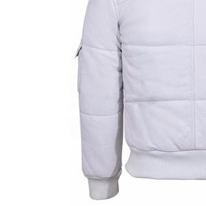 แจ็คเก็ตหนังมีฮู้ดสำหรับผู้ชาย,เสื้อขนเป็ดเทียมทำจากขนแกะจริงพร้อมฮู้ดแบบถอดได้ - Product Image 5