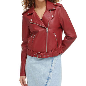 แจ็คเก็ตหนังแท้สำหรับผู้หญิง ขายส่ง คุณภาพสูง ทนทาน ผลิตตามสั่งเพื่อความเป็นเลิศและมีสไตล์ แจ็คเก็ตหนังผู้หญิงสุดชิค ปี 2026 - Product Image 1
