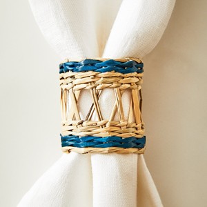 Anneau de frange de serviette en jonc de mer de haute qualité anneaux tissés à la main pour porte-serviettes en osier tissé accessoires de table de noël - Product Image 3