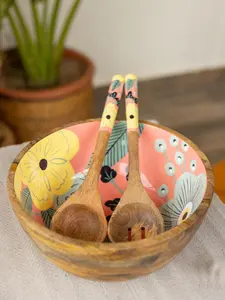 Ensemble bol et cuillère en bois fait main, produit en bois de haute qualité, vente en gros d'ensembles bol et cuillère en bois pour la maison, l'hôtel et le restaurant - Product Image 6