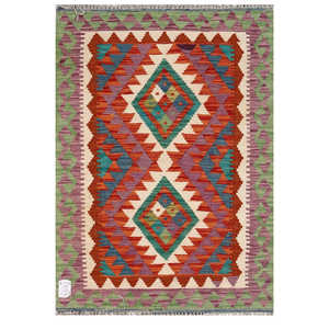 Tapis Kilim d'Afghanistan Maimana 114 x 80 cm, produit à suspendre au mur - Product Image 1