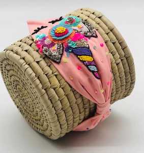 Diadema de unicornio para niños con cuentas a mano a la moda, suave, acolchada, fácil de usar, accesorio para el cabello - Product Image 3