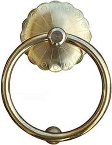 ที่เคาะประตูโครเมี่ยมขัดเงาโบราณดีไซน์ดั้งเดิมที่ดีที่สุดพร้อมเสียงแหวนติดตั้งง่าย - Product Image 5