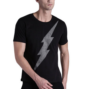 Vente en gros Nouvel arrivage de t-shirts tricotés de qualité respirante à séchage rapide coupe régulière impression de logo personnalisé écologique pour hommes - Product Image 1