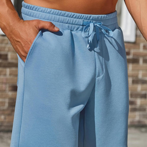Street Grace Summer Gymwear Mens Sweat Shorts Custom Logo OEM Cotton Fabric Breathable Fit Private Label <b>Drawstring</b> Closure - Product Image 2