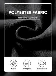 Personalizable hombres de peso pesado de lana de algodón mezclado cuello redondo Formal Blouson tapiz Sudadera con capucha abrigo para invierno para otoño alto - Product Image 6