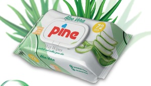 Lingettes humides parfumées Pine, 72 unités, avec couvercle, douces, non tissées, pour le nettoyage domestique, 17x16,5 cm - Product Image 5
