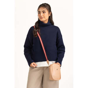 เสื้อสเวตเตอร์ลำลองทรงพอดีตัวสำหรับฤดูใบไม้ร่วง WM-SWT-WS25-031B - Product Image 1