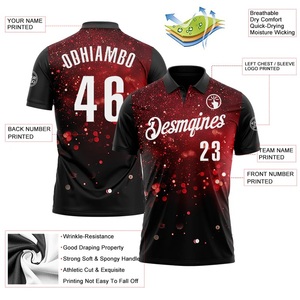 Custom sublimation polo <b>shirt</b> men's breathable embroidered golf <b>shirt</b> <b>half</b> sleeve knitted fabric <b>shirt</b> - Product Image 6
