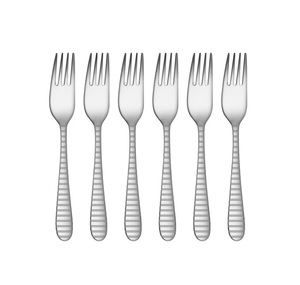 ชุดช้อนส้อมเงินเงาทำมือ 6 ชิ้น ผลิตจากเหล็กกล้าขัดเงาแบบกระจก ดีไซน์ทันสมัยสำหรับใช้ในชีวิตประจำวัน - Product Image 1