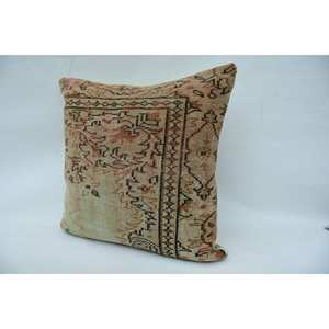 Oreiller en laine Patchwork Kantha Beige de luxe 32x32 pouces tissé Design moelleux Vintage Portable pour la literie et l'utilisation du sol - Product Image 3