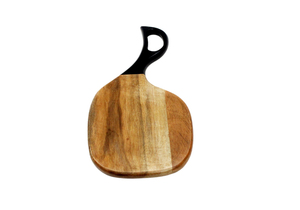 Planche à découper en bois pour légumes coupe Fruits outil de plateau à Pizza en bois planche à découper en bois d'acacia à long manche - Product Image 4