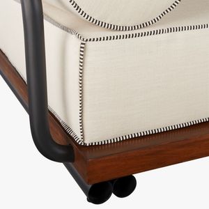 Juego de sofá contemporáneo de teca para exteriores con marco sólido y cojines suaves para todo tipo de clima, perfecto para sofá junto a la piscina, jardín o al aire libre - Product Image 5