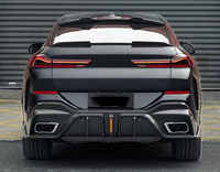 Alerón Delantero, Difusor Trasero, Faldones Laterales, Alerón Trasero/Techo y Rejilla de Fibra de Carbono Estilo S de Alta Calidad para BMW X6 G06 Lci 2024+