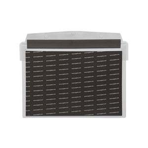 Portadocumenti con chiusura magnetica, con flap protettivo, A4 orizzontale, grigio chiaro, 10 pz. / confezione.- SDVF/4111-07 - Product Image 2