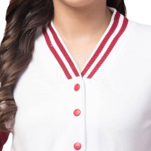 Grande demande Veste Letterman pour femmes de couleur personnalisée Veste d'hiver tricotée respirante et coupe-vent - Product Image 5