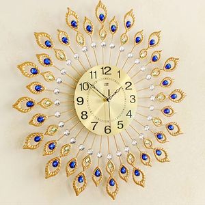 Trend Selling Iron <b>Clock</b> Wall <b>Art</b> Hotel Home Office Bedroom Handmade Decorative Geometric Floral Design Luxury Metal Wall - Product Image 3