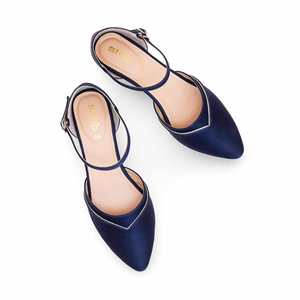 Teal Blue WN7384 Zapatos de corte Zapatos planos de mujer - Product Image 1