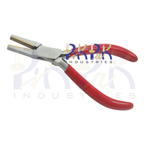 135mm Stainless Steel Flat <b>Nose</b> Plier Brass Jaws PVC Handles Circlip Wire Stripper Crimping Fishing Customizable OEM Jewelry - Product Image 2