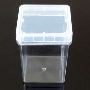 Conteneur carré transparent en polycarbonate autoclavable avec couvercle en polypropylène pour tissus et micropropagation - Product Image 6