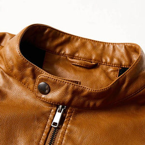 Veste en cuir sur mesure de haute qualité pour hommes, best-seller, printemps, extérieur, imperméable, coupe-vent, écologique, style streetwear - Product Image 4
